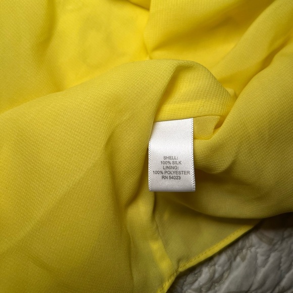 Banana Republic Silk Chiffon Babydoll Party Mini Dress Empire Waist, size 12 - Picture 4 of 16